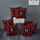 thumbnail image 5 of Ofertas Exclusivas, Funda de almohada navideña con veintiséis letras, funda de cojín con estampado de piel de melocotón, funda de almohada a cuadros Akmoler, 5 of 9