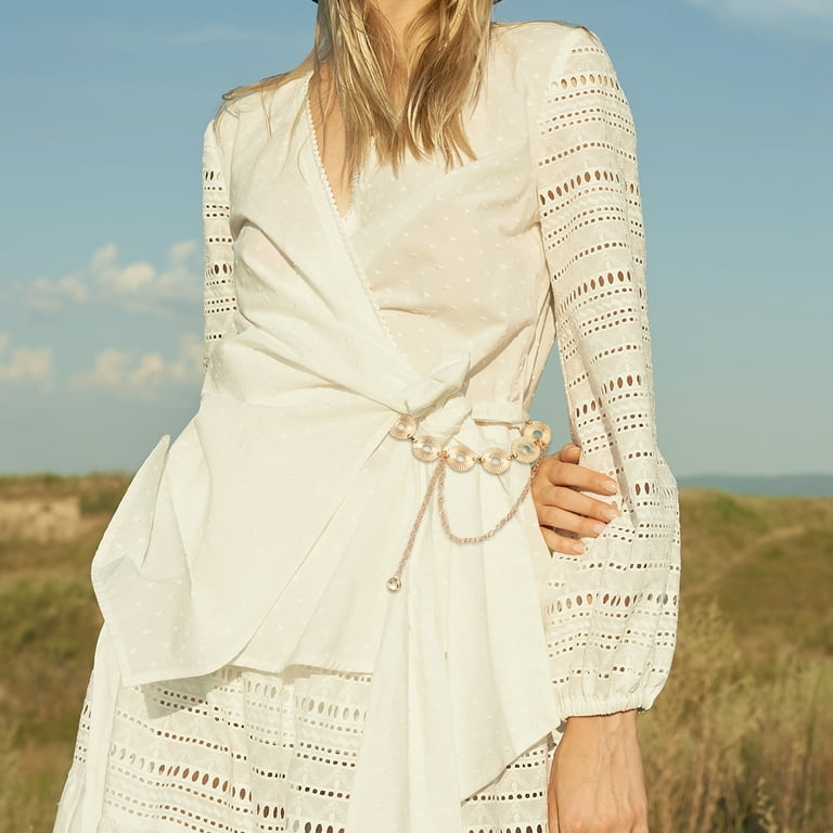 Western Metal Concho Chain Belt, Chain Waist Belts for Women