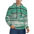 thumbnail image 2 of Picia Old Green Wooden Pattern Casual Men's Hoodie - Lightweight Hooded Sweatshirt with Kangaroo Pocket, Comfortable Pullover for Everyday, Travel-4X-Large, 2 of 7