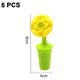 thumbnail image 2 of Tapón para botella de vino con flor de silicona, 5 uds., amarillo rosa Adepaton CPB-DE-LYY1167-2, 2 of 5