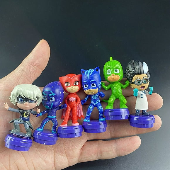 6PCS/set PJ Catboy Owlette Gekko Romeo Cartoon Collection action Figure toys Children Doll Juguete Kids Gift Christmas Toy