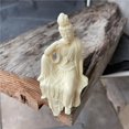 thumbnail image 3 of Estatua de Anubis, dios egipcio negro y dorado, 13 cm, con base de pino, 3 of 3