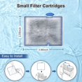 thumbnail image 3 of shiyou-8 Pack Filter Cartridge for Aqueon Filters, Small Aquarium Fish Tank Replacement Filter Cartridges Compatible with QuietFlow E Internal Power Filter Size 10 and Minibow Aquarium Filters Size 1, 3 of 4