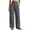 Gray, variant on Women High Rise Pleated Wide Leg Cargo Trousers 3D Stitched Pockets Loose Draped Fit For Urban Street Style And Casual City Outings White S