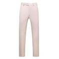 thumbnail image 1 of Zszcpp Work Pants Men Classic Veneer Crease Flat Faddish Comfy Solid Straight Leg Trousers Casual Trouser, 1 of 2