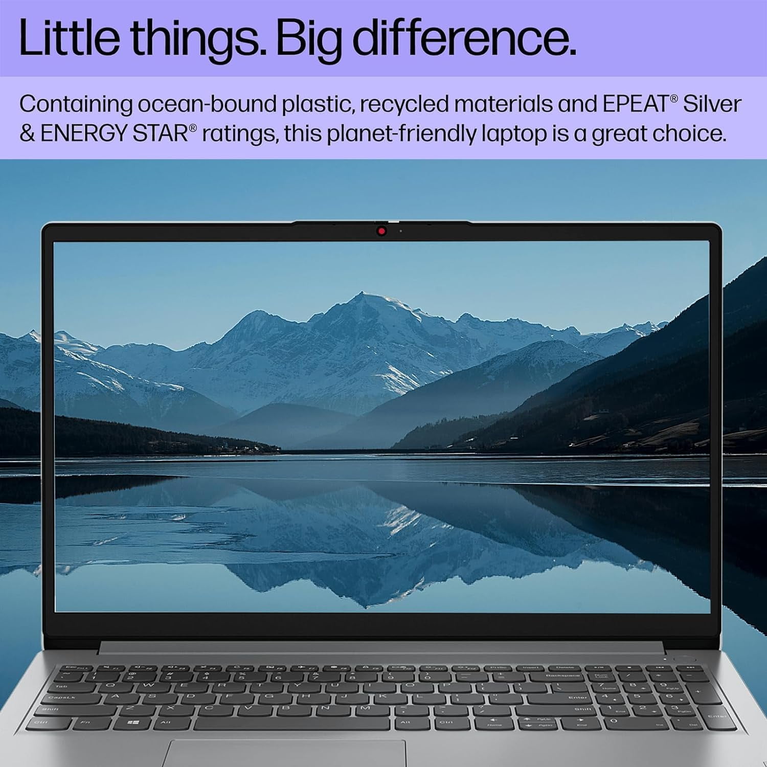 Lenovo IdeaPad 1i Laptop, 15.6" FHD Anti-Glare, Intel Core i5-1235U, 16GB RAM, 1TB SSD, Wi-Fi 6, SD Card Reader, Numeric keypad, Webcam, Bluetooth, Windows 11 Pro, Intel Iris Xe Graphics