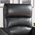 thumbnail image 6 of Recliners and Massage Chairs Eli Collection Contemporary Leather Upholstered Living Room Electric Recliner Power Chair, Black,Massage Recliners, 6 of 11