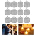 thumbnail image 4 of Tea Light, Flameless Environmentally Friendly Battery Operated Beautiful LED Candle Light Lifelike  For Christmas For Wedding Gold,Silver, 4 of 8