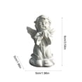 thumbnail image 6 of Angels Resin Statue Figurine,Adorable Angel Sculpture Memorial Statue for Coffee Table, Book Shelf Decor Accents, 6 of 6