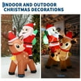 thumbnail image 6 of CazToi 6.9ft Inflatable Santa Claus with Reindeer Outdoor Yard Decoration with Lights, 6 of 7