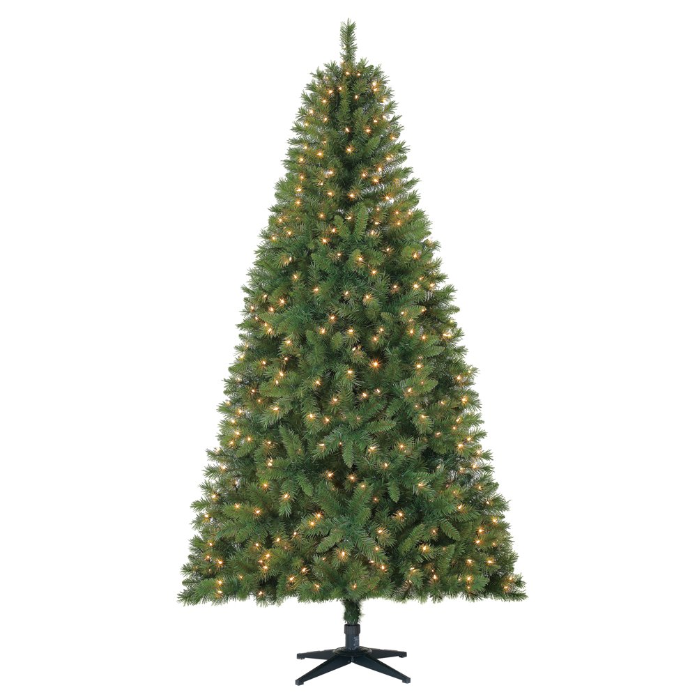 Holiday Time 7.5ft PreLit Kennedy Fir Artificial Christmas Tree with