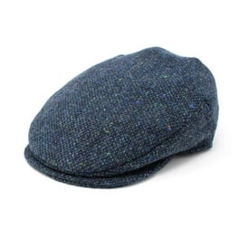 Herringbone Tweed Hats Donegal Irish Flat Cap Golf Hat BROWN FLECK