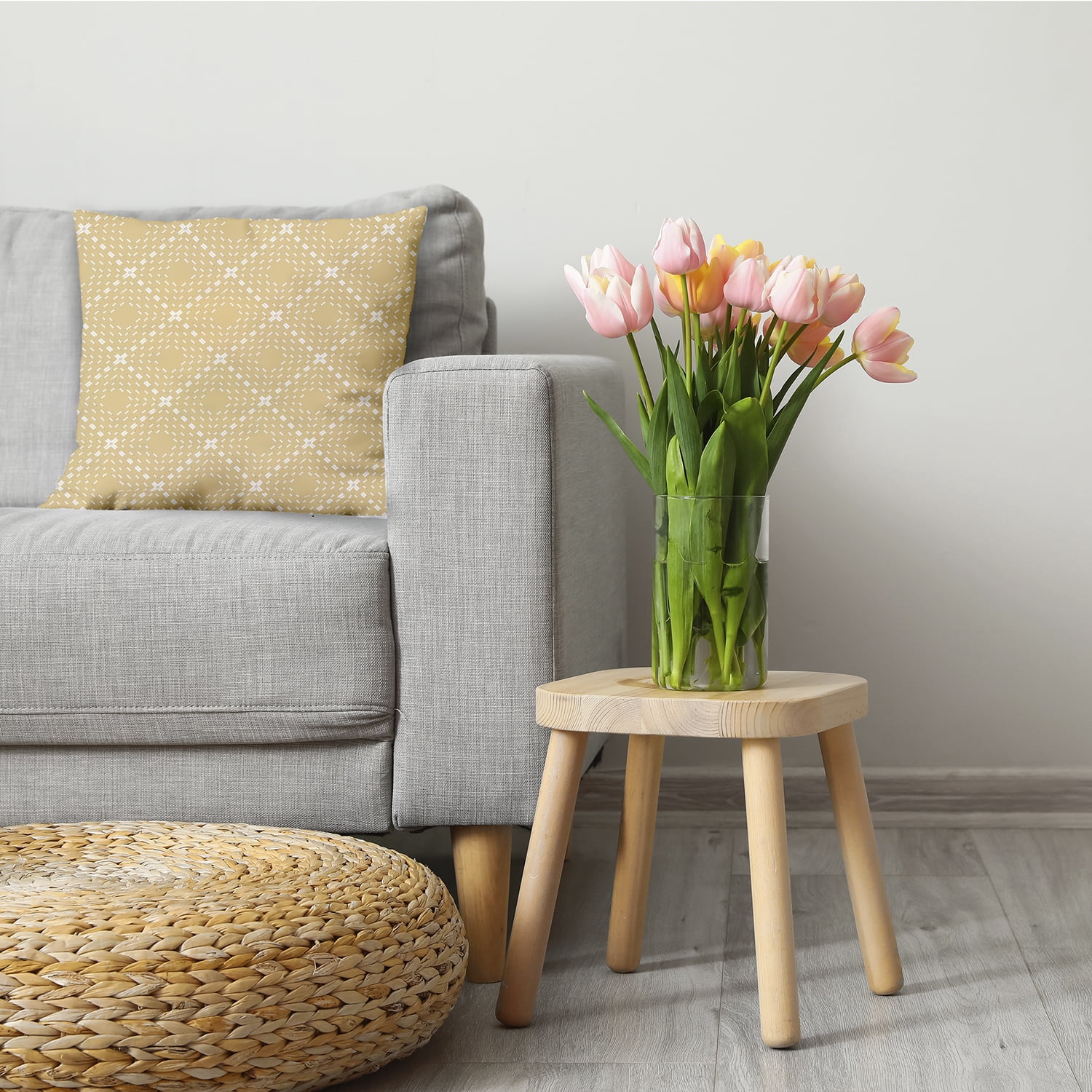 Simply Daisy, Dots and Dashes, Geometric Print Pillow