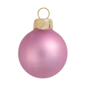 Whitehurst Large Matte Finish Glass Christmas Ball Ornaments - 6" (150mm) - Rosewood -2ct