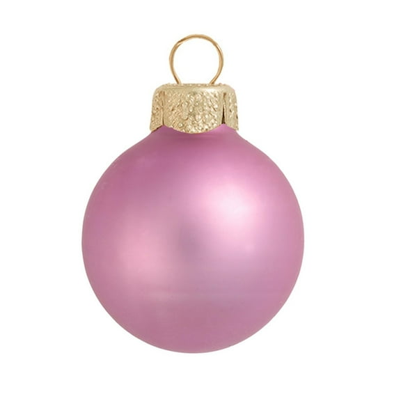 2ct Matte Rosewood Pink Ball Christmas Ornaments 6" (150mm)