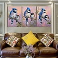 thumbnail image 2 of Hieng Unframed Canvas Print Oil Painting Blue Jay Canvas Art Bird Animal Wall Art Decoration Gift, 2 of 6