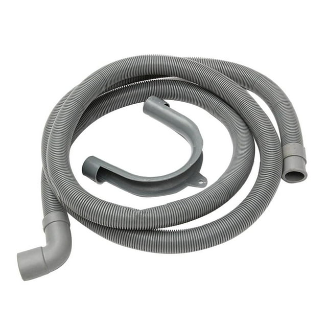 jifeng Flexible Elbow Drain Hose Pipe With Bracket For Washer Washing Machine 2.5m