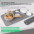 thumbnail image 6 of Silicone Sink Protector for Kitchen,Sink Protector Grid for Bottom of Center Drain Sink,Non- Heat Resistant Liner for Farmhouse Porcelain Sink, 6 of 7