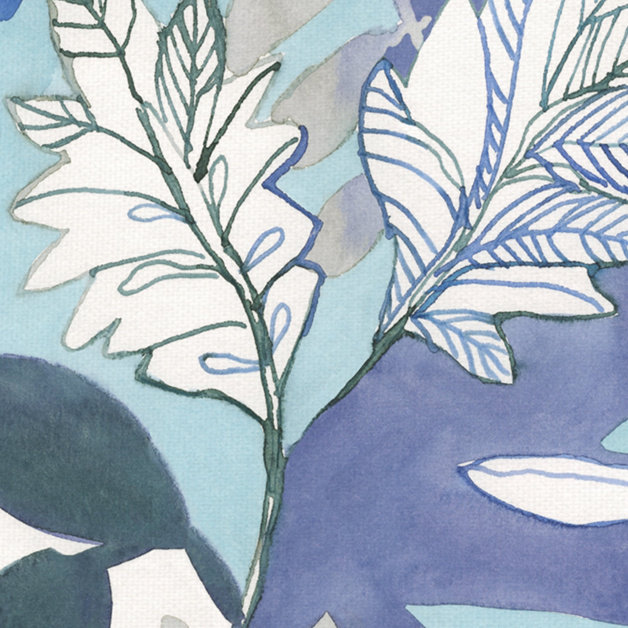 Aqua Bloom by Sandra Jacobs Canvas Art Print