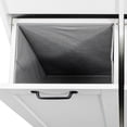 thumbnail image 7 of Double Tilt Out Laundry Hamper Cabinet, 63"H Large Bathroom Storage Cabinet with 2 Hidden Laundry Hamper Baskets, Adjustable Shelf and 1 Door for Bathroom, White, 7 of 7