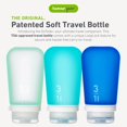 thumbnail image 2 of Botella de viaje humangear GoToob+, 100 ml, paquete de 3 (grande), silicona, 2 of 6