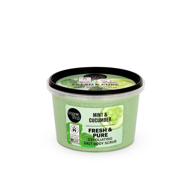 Exfoliante Corporal Organic Shop Menta Pepino Orgánico y Refrescante