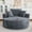 Gray, variant on Round Accent Chair, 360 Swivel Chenille Barrel Chair, Fluffy Modern Sleeper for Living Room, Bedroom, Reading Room and Lounge (Grey)