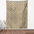 thumbnail image 3 of Vintage Fabric by the Yard, Retro Style Abstract Flowers with Swirling Green Leaves Pattern, Decorative Upholstery Fabric for Chairs & Home Accents, Olive Green Eggshell by Ambesonne, 3 of 4