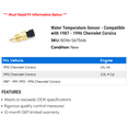 thumbnail image 2 of Water Temperature Sensor - Compatible with 1987 - 1996 Chevy Corsica 1988 1989 1990 1991 1992 1993 1994 1995, 2 of 2