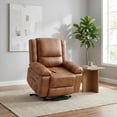 thumbnail image 1 of IdealHouse Electric Power Lift Recliner Chair, PU Leather Power Lift Recliner with Heat & Massage, Remote Control, 2 Side Pockets, Fatigue Relief, Heavy Duty Lift Chair, Rustic, 1 of 9