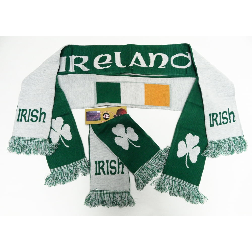 Irish St Patrick's Day Reversible Knit Scarf - Walmart.com - Walmart.com
