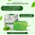 thumbnail image 5 of Ayurvedic Handmade Soaps Natural Bath Bar - Turmeric and Basil Combo Pack | Essential Oil | Vegan | All Skin Types | (Pack OF 6), 5 of 5