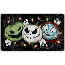 ASKETAM Halloween Doormat Indoor/Outdoor Non-Slip Carpet 19.5" x 31.3" (Monster Pumpkin)
