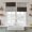 Brown, variant on Black Striped Kitchen Curtain for Berdoom Living Room Cafe 45 Inch Length, Farmhouse Stripes Modern Abstract Art Tiers Curtains Light Filtering Drapes Rod Pocket Window Treatment 2 Panels 52"Wx45"L
