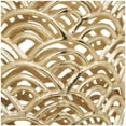 thumbnail image 4 of DecMode 32", 13"H Geometric Art Deco Inspired Gold Aluminum Metal Vase with Arch Designs, Set of 2, 4 of 11