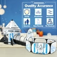 thumbnail image 4 of PigPigPen Spaceship Ball Pit Tent with Play Tunnel for Toddlers, Polyester, 3-Piece Indoor Outdoor Playhouse, 4 of 10