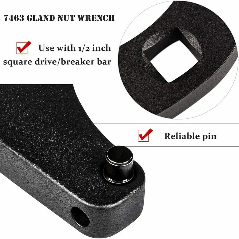1266/7463 Spanner Tool Land Nut Wrench Adjustable For Hydraulic Cylinder Black E - Foto 14