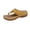 Yellow, variant on Blue Women Casual Summer Flip Flops Wedge Heel Fish Mouth Open Toe Thick Bottom Flower Lightweight Comfort Shoes