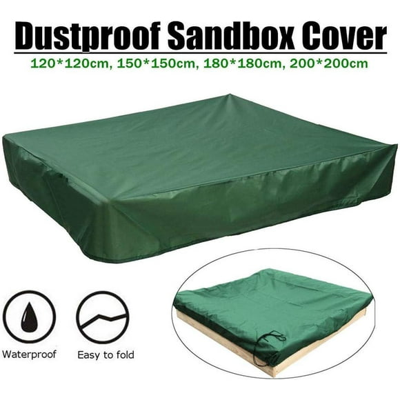 Waterproof sandbox cover with drawstring for sandbox 120 x 120 cm