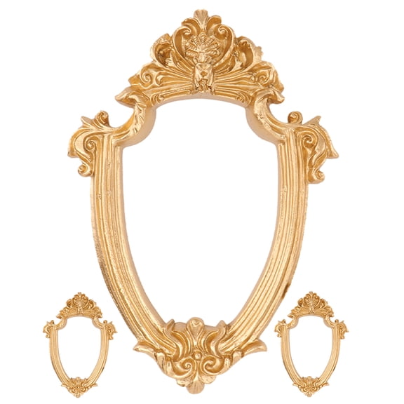 Set of 3 Vintage Style Photo Frames for Wall Decor, Antique Retro Picture Frames for Home and Office Display