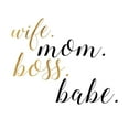 thumbnail image 2 of Quach, Anna 26x26 White Modern Wood Framed Museum Art Print Titled - Boss Babe, 2 of 4