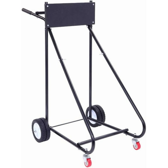 TUFFIOM Outboard Boat Motor Stand, Engine Carrier Cart Dolly for Storage, 315lbs Weight Capacity, w/Wheels (Black)