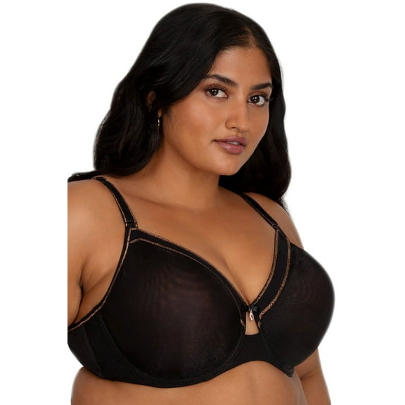 Curvy Couture Shimmer Unlined Underwired Bra 1374