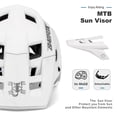 thumbnail image 3 of Casco de bicicleta BATFOX LA303 para hombres, mujeres, adultos y jóvenes, blanco, 3 of 7
