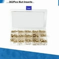 thumbnail image 3 of TOP! 362Pcs Nut Inserts, M2/M3//M5/M6 Threaded Heat Set Insert Tool, Female Thread Knurled Embedment, 3 of 4