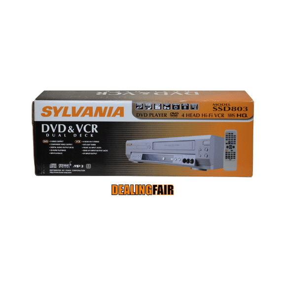 New Sylvania SSD803 VCR/DVD VHS Combo Player
