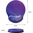 thumbnail image 6 of Mouse Pad with Wrist Support, Ergonomic Mouse Pad with Memory Foam Wrist Rest Cushion, Non-Slip Rubber Base Gaming Mice Pad for Home Office Computer Laptop, Starry Sky, 6 of 14