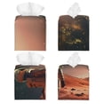 thumbnail image 2 of Balery Astronaut On Mars A Porta Pañuelos de Cuero con Estampado – Funda Moderna Cuadrada para Caja de Pañuelos, Dispensador 5x5x5'', 2 of 7