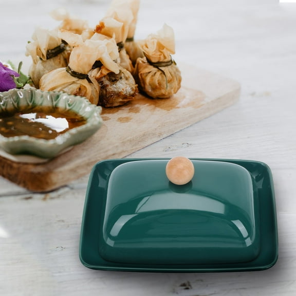 WINOMO Butter Dishes with Lids for Countertop Ceramic 1 Set