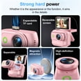 thumbnail image 3 of Magnetic Action Camera 1080P Compact Vlog Cam with 2"Flip Screen Hands-Free Wearable Sports Camera 153°Ultra Wide 5G Glass Lens for Pet Walking Cycling Hiking Travel Recording & Adventures Rose Pink, 3 of 12